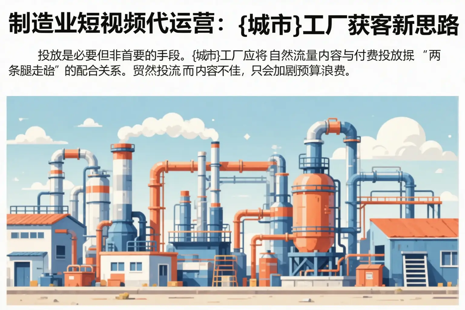 制造业短视频代运营：吉木乃工厂获客新思路
