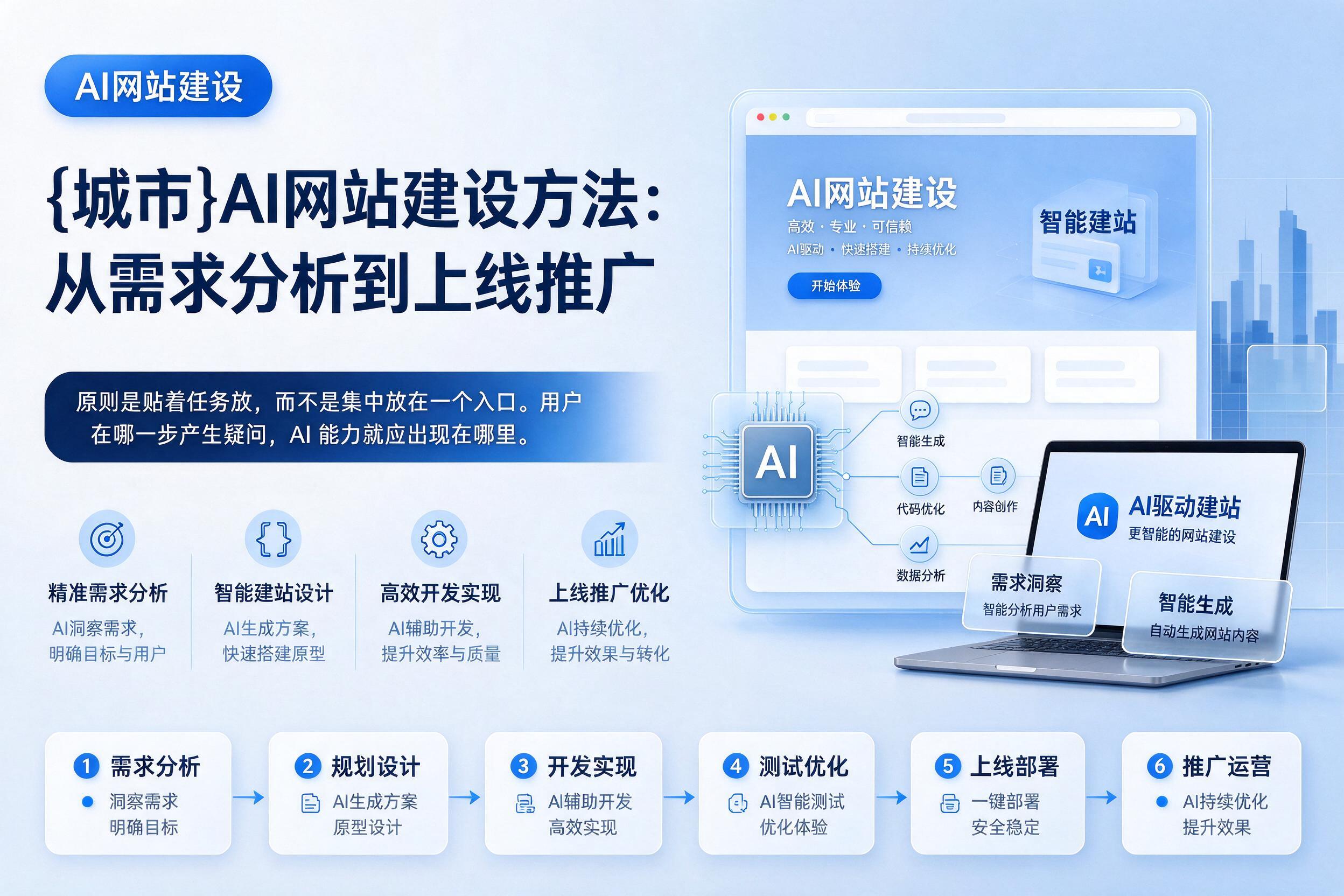 白杨AI网站建设方法:从需求分析到上线推广