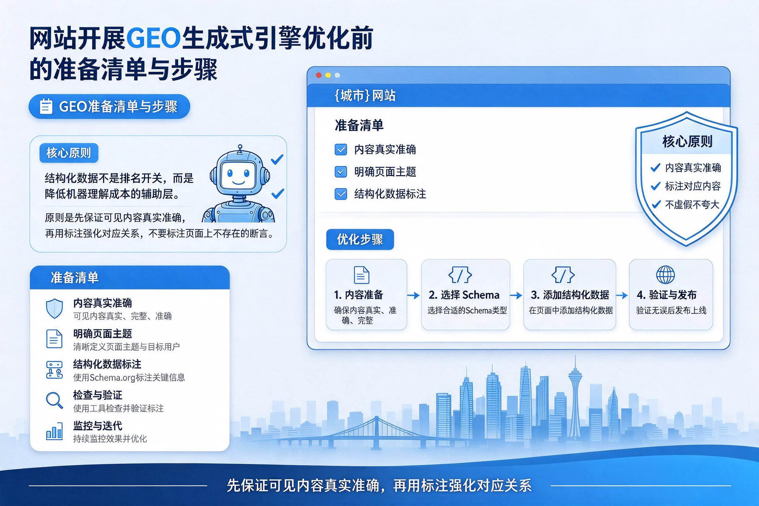 网站开展GEO生成式引擎优化前的准备清单与步骤
