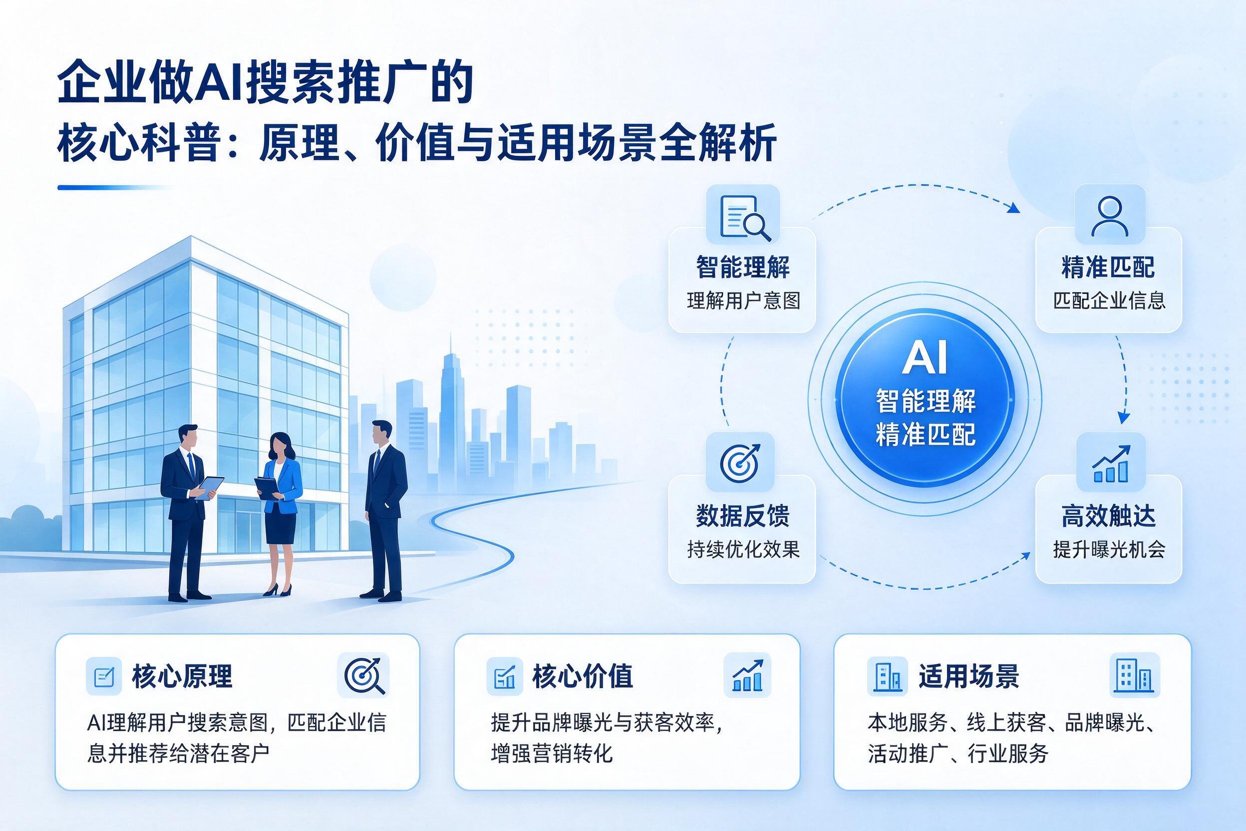 企业做AI搜索推广的核心科普：原理、价值与适用场景全解析