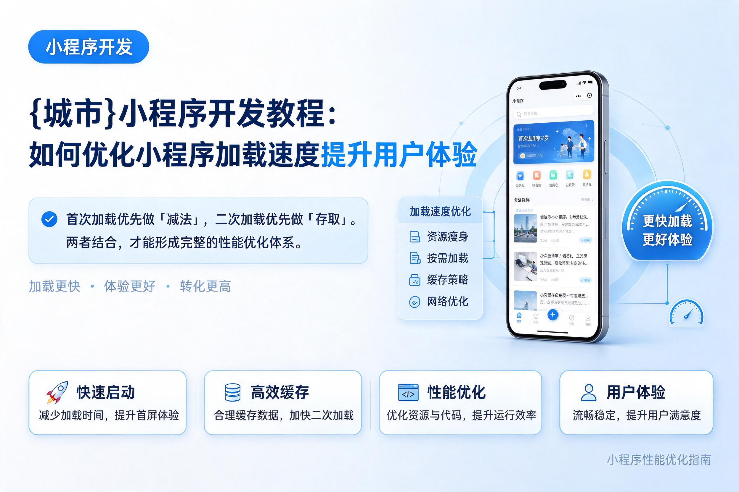 白杨小程序开发教程：如何优化小程序加载速度提升用户体验
