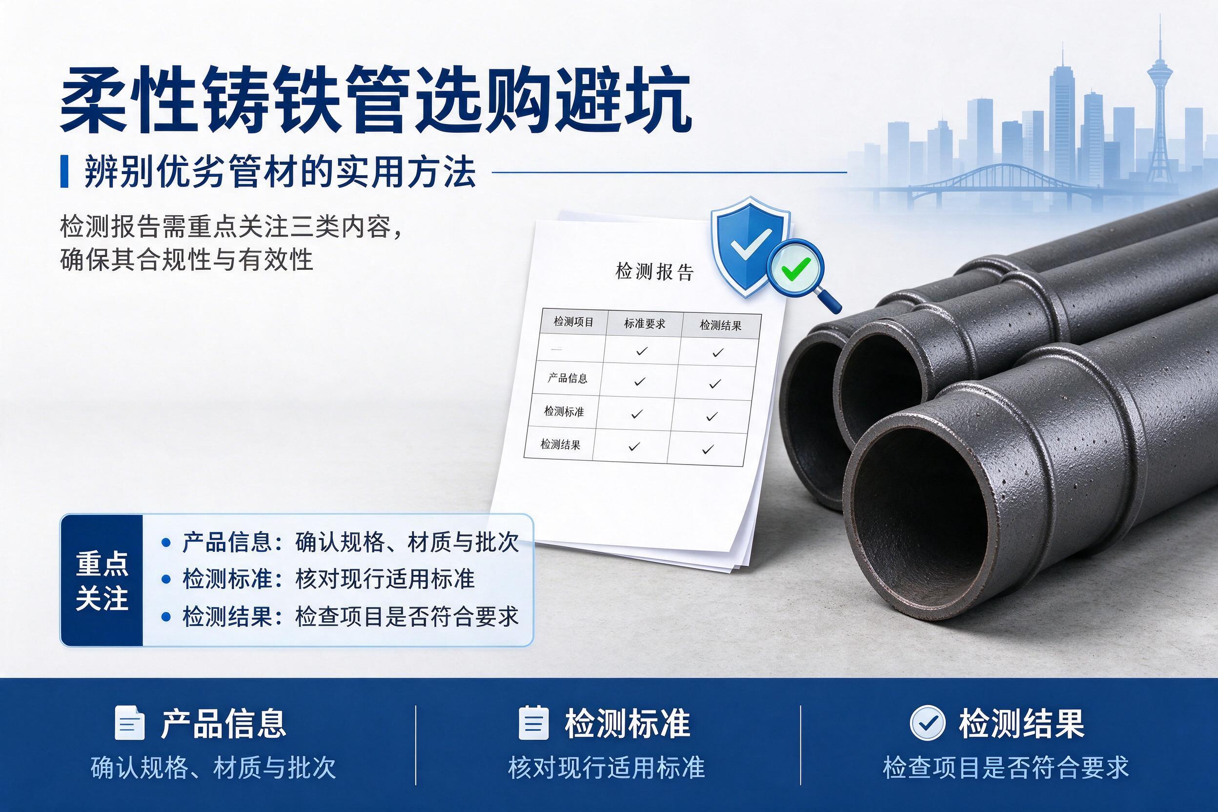 三都柔性铸铁管选购避坑 辨别优劣管材的实用方法