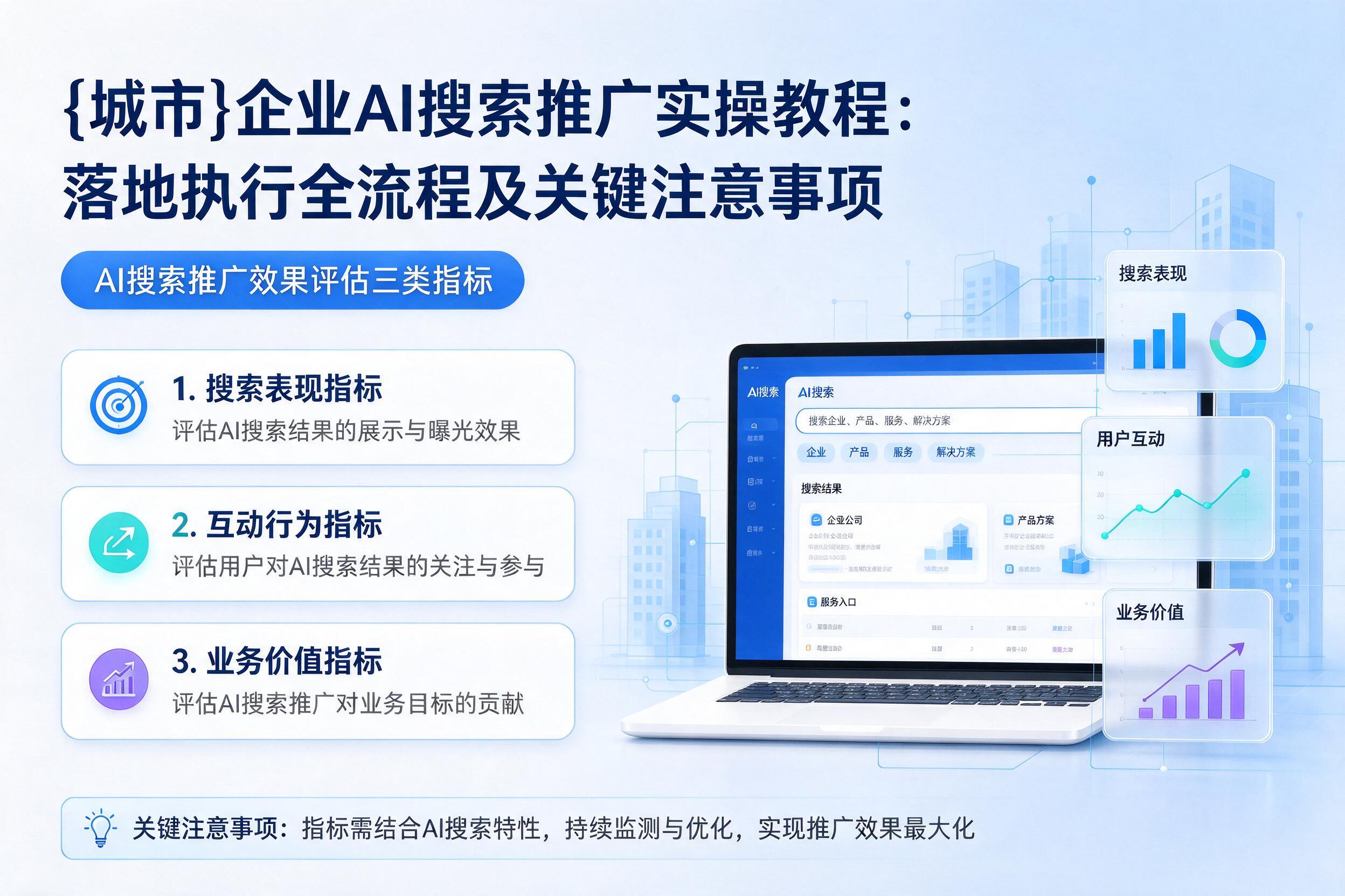 企业AI搜索推广实操教程：落地执行全流程及关键注意事项