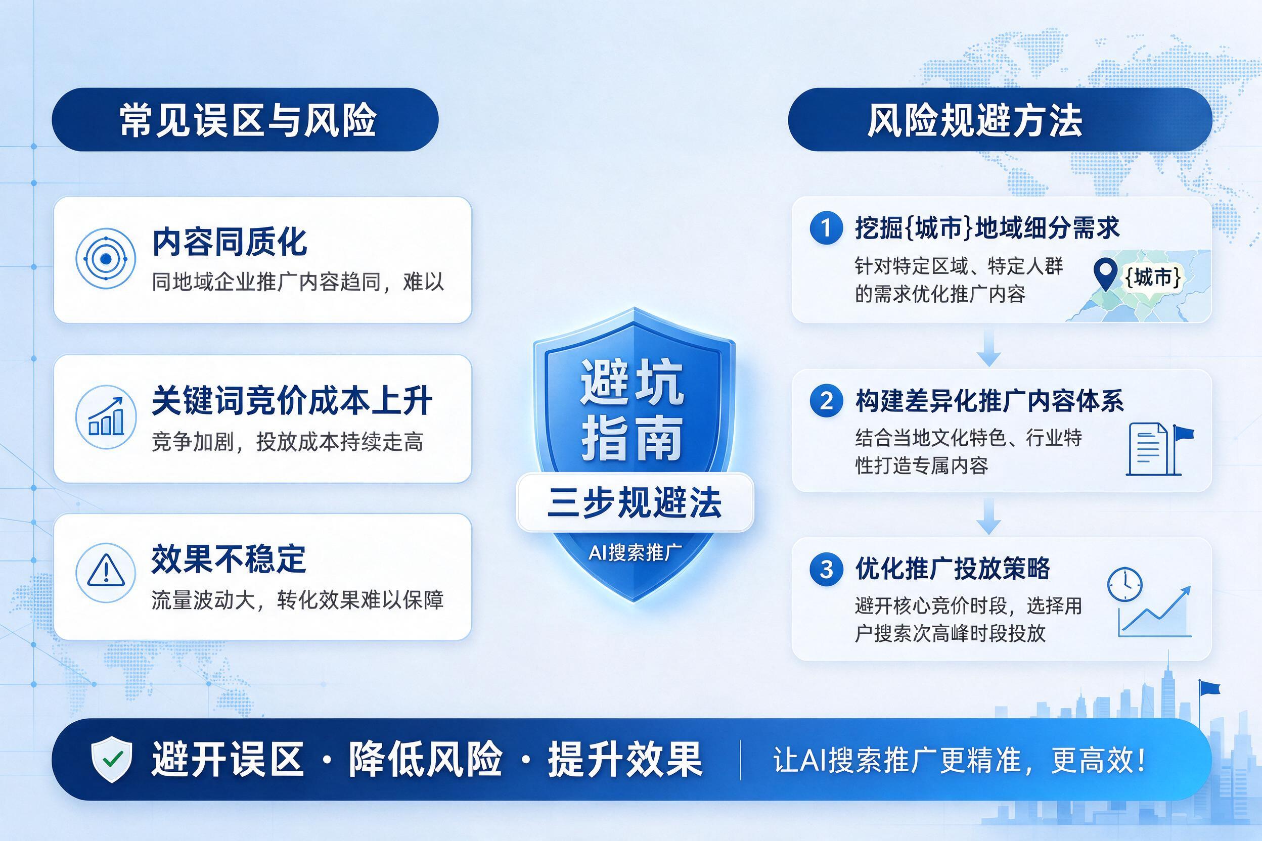 企业做AI搜索推广避坑指南：常见误区及风险规避方法详解
