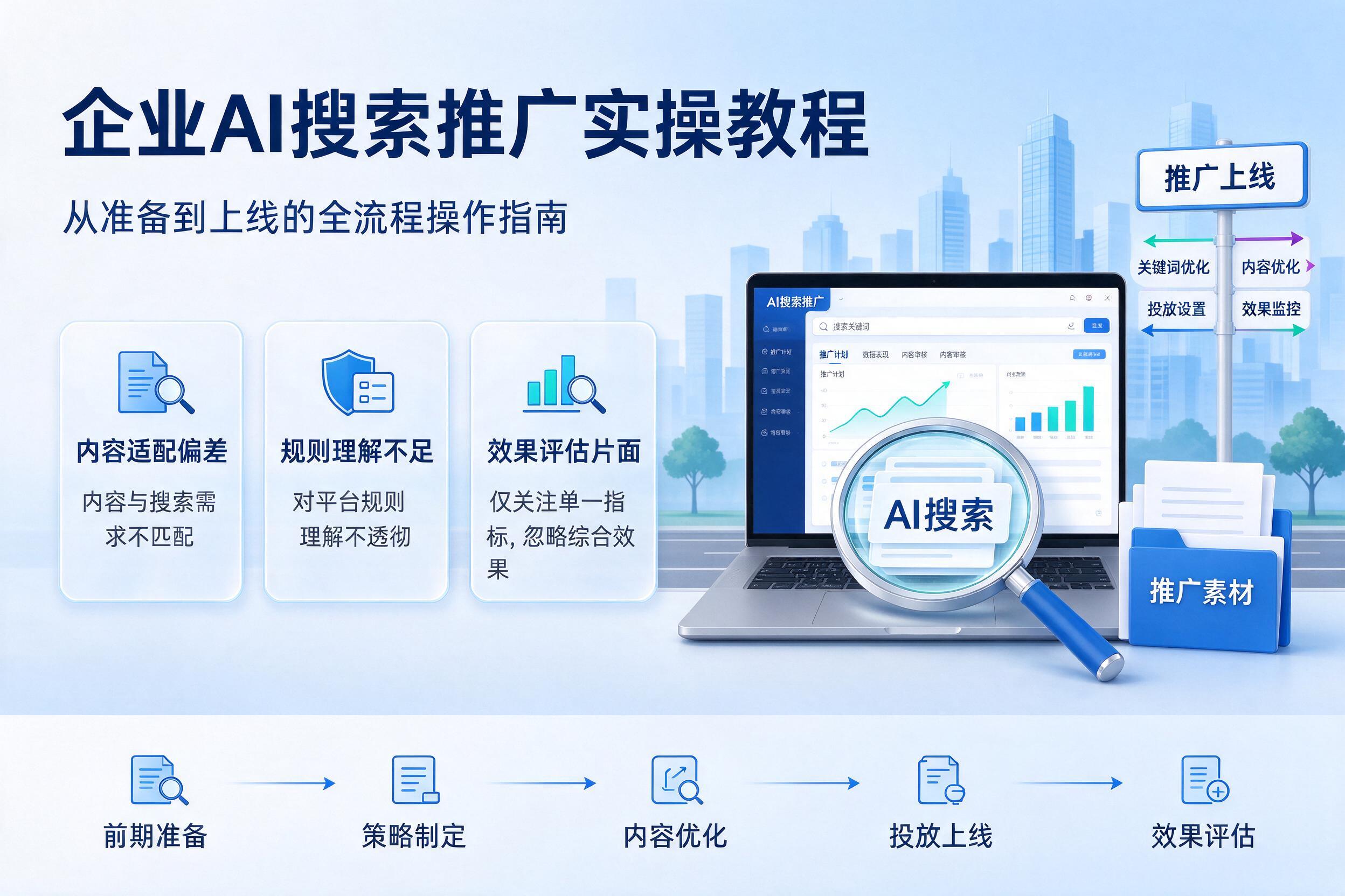 企业AI搜索推广实操教程：从准备到上线的全流程操作指南