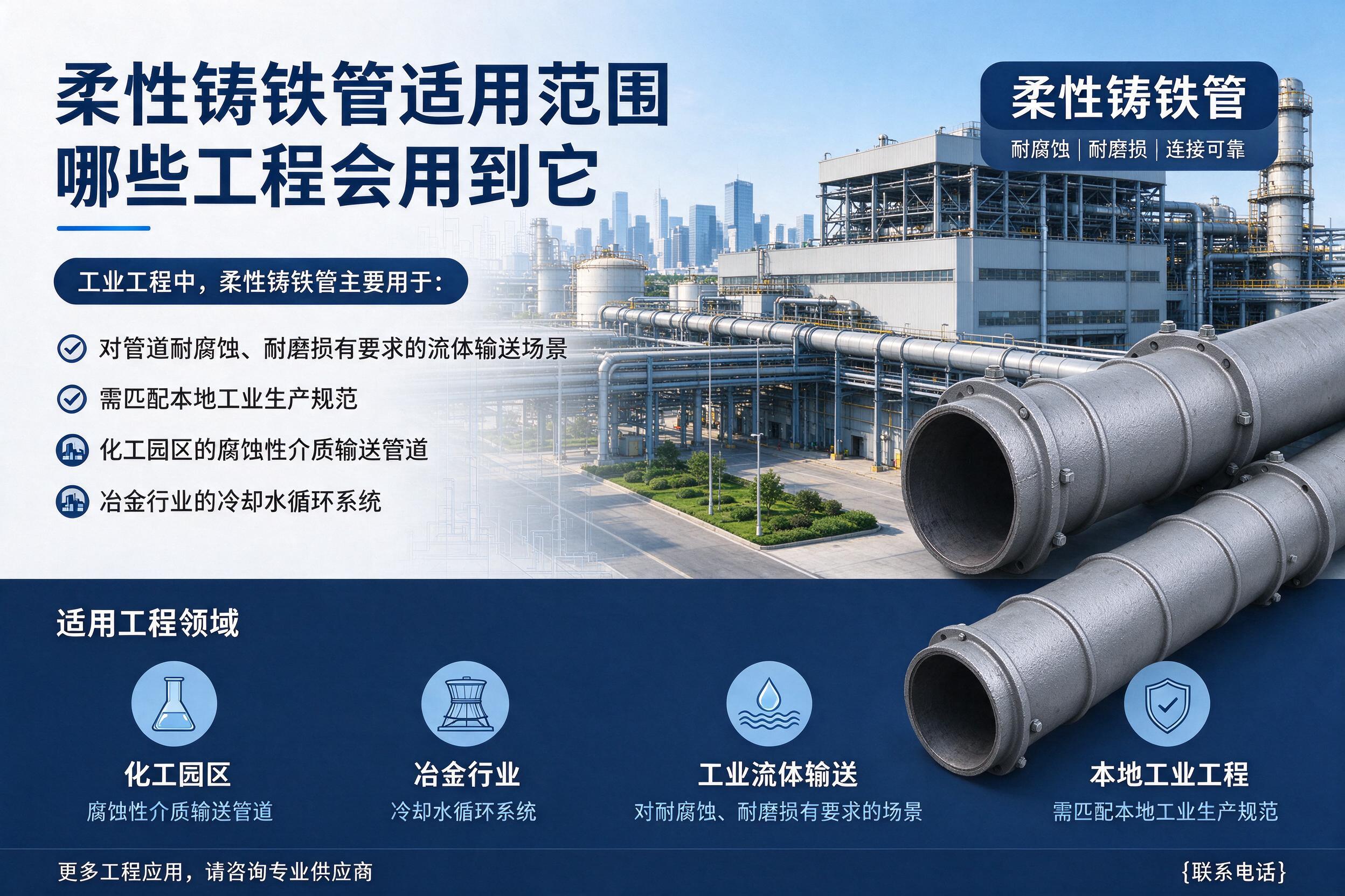 三都柔性铸铁管适用范围 哪些工程会用到它